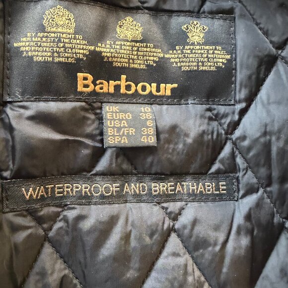 Barbour Waterproof Belted Wax Jacket – Women’s US 6 / UK 10 - Picture 2 of 2